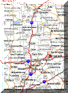 Finfrock Construction Service Area Map